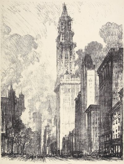 The Woolworth Building by Joseph Pennell